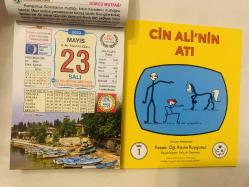 23 Mayıs 2023 hediyelik orijinal Ülkü takvim yaprağı (Cin Ali kitabı hediyeli:)