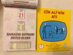 21 Nisan 2023 hediyelik orijinal Ülkü takvim yaprağı (Cin Ali kitabı hediyeli:)