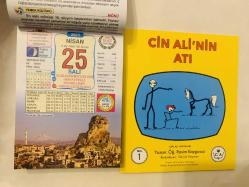 25 Nisan 2023 hediyelik orijinal Ülkü takvim yaprağı (Cin Ali kitabı hediyeli:)