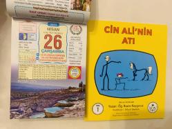 26 Nisan 2023 hediyelik orijinal Ülkü takvim yaprağı (Cin Ali kitabı hediyeli:)