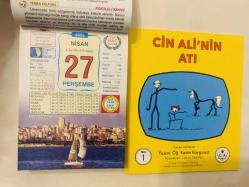27 Nisan 2023 hediyelik orijinal Ülkü takvim yaprağı (Cin Ali kitabı hediyeli:)