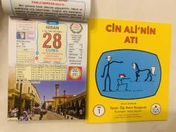 28 Nisan 2023 hediyelik orijinal Ülkü takvim yaprağı (Cin Ali kitabı hediyeli:)