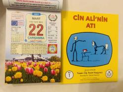 22 Mart 2023 hediyelik orijinal Ülkü takvim yaprağı (Cin Ali kitabı hediyeli:)