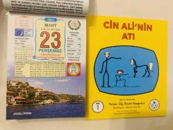 23 Mart 2023 hediyelik orijinal Ülkü takvim yaprağı (Cin Ali kitabı hediyeli:)
