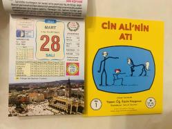 28 Mart 2023 hediyelik orijinal Ülkü takvim yaprağı (Cin Ali kitabı hediyeli:)