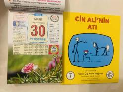 30 Mart 2023 hediyelik orijinal Ülkü takvim yaprağı (Cin Ali kitabı hediyeli:)