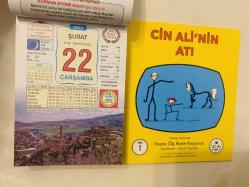 22 Şubat 2023 hediyelik orijinal Ülkü takvim yaprağı (Cin Ali kitabı hediyeli:)