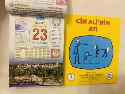 23 Şubat 2023 hediyelik orijinal Ülkü takvim yaprağı (Cin Ali kitabı hediyeli:)