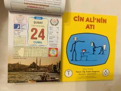 24 Şubat 2023 hediyelik orijinal Ülkü takvim yaprağı (Cin Ali kitabı hediyeli:)