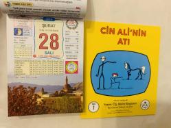 28 Şubat 2023 hediyelik orijinal Ülkü takvim yaprağı (Cin Ali kitabı hediyeli:)