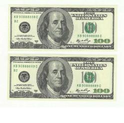 Efemera - ABD 2006 NADİR GÜZEL SERİ NOLU 2'Lİ 100 DOLAR ÇİL. - kitantik - kitaLog