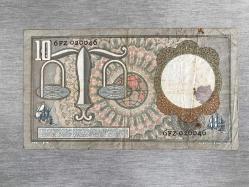 Avrupa-Hollanda-10 Gulden-1953 yılı.