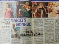 Erkekçe Aylık Aktüalite Sinema Tiyatro Müzik ve Magazin Dergisi - Şubat 1982 - Sylvia Kristel - Marilyn Monroe - Edwige Fenech -- Nejat Uygur - Brooke Shields - Metin And - Zati Sungur - Nükhet Duru - Zeynep  - Laureen Bacall - Büyüklere masallar - Neşeli fıkralar  - Erkekçe'nin röportajı - Bülent Ortaçgil - Polisiye hikâye -- Rolex saat reklamı - Derimod reklamı -