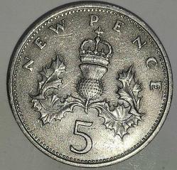 İNGİLTERE  1969    5 PENCE