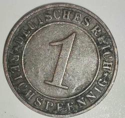 ALMANYA 1935 D  1 PFENNIG