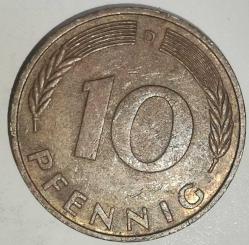 ALMANYA  1975 D 10 PFENNIG