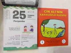 25 Temmuz 2024 hediyelik orijinal Fazilet Çocuk takvim yaprağı (Cin Ali kitabı hediyeli:)