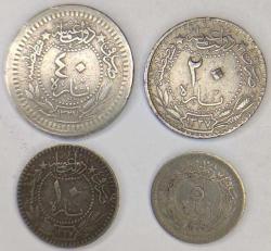 V. Mehmet Reşat 5-10-20-40 Para Nikel Set Natural