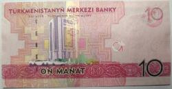 TÜRKMENİSTAN 10 MANAT 2012 ÇİL ++