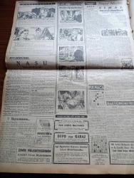 Cumhuriyet Gazetesi - 6 Ağustos 1956 - Libya Meliki Seyid El Sünusi Bugün Geliyor - Osman Bölükbaşı Ordu'da Konuştu - Müşterek İngiliz Fransız Kumandanlığı Kuruluyor - Moğolistanda Kızıl Çin'e Karşı isyan Başladı - Sophia Loren İle Sıpa Arkadaşı Fotoğraf - Periler Diyarında Bir Hafta Röportajı Yapan Yaşar Kemal Yazı Dizisi - Karanlıkta Sesler Yazan Perihan Zorlu Yazı Dizisi - İki Devrin Perde Arkası Yazan Samih Nafiz Tansu Yazı Dizisi - İstanbul'un Ezeli Derdi Seyrusefer Bozukluğu - Unesco Türkiye'ye Suni Yağmur Yağdıracak - Amerika Tayland'da Deniz Üssü İnşa Ediyor - Fransızlar Afganistan'da Bir Film Çevirecekler - 7500 Metre Denizaltında Film Çekildi - Karacaoğlan Yazan Yaşar Kemal Resimleyen Münif Fehim Yazı Dizisi - Resimli Romanımız Kraliçenin Gerdanlığı Yazan P. Gordeaux - Kahvenin Türkiye'ye İlk Getirildiği Tarih Ve Vaktiyle Halice Dökülen Kahveler - Avcılar Ve Atıcılar Bayramı - Galatasaray İstanbul Kürek Şampiyonu Oldu -  Dilber Film Yıldızı Ayten Çankaya Fotoğraf