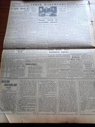 Yeni İstanbul Gazetesi - 3 Mayıs 1953 - Mahkeme Önünde İnkılap Münakaşa Edilebilir Mi Yazan Habib Edib Törehan Köşe Yazısı - Ürdün'ün Genç Kralı Hüseyin - Irak ve Ürdün'ün Genç Kralları Dün Taç Giydi - Bağdad'da İran Dışişleri Bakanı Doktor Fatimi'nin Yeni İstanbul'a Demeci - Brezilya Takımı F. C. America Fenerbahçe'yi 3 2 Yendi - Deprem Sebebiyle Karaburun Ve Foça'da 300 e Yakın ev Yıkıldı - Amerika Büyükelçisi McGhee Türk Halkına Hitaben Bir Veda Mesajı Yayınladı - Küçük İnsanlar Yazan Faik Baysal Yazı Dizisi - Pazar Konuşmaları Yazan Baydar Derler - Üç Yugoslav Havacısı Amerika'ya İltica Etti - Dumlupınar Denizaltısının Batmasında Sebep Olan Naboland Süvarisi Lorentzon İsveç'te de Yargılanacak - Avrupa Hafif Siklet Boks Şampiyonluğu - Dünya Casuslarının Piri Konsül Regülüs Yazan Mustafa Cezar - Büyük Röportaj Serisi İslam Memleketleri Yazan Fikret Adil - Meşhur Kompozitör Arturo Toscanini - Kral Kupasını Dün Blackpool Kazandı - Türkiye Futbol Birincilikleri - Arı Unları - Gripin
