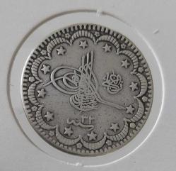 1293-33 GÜMÜŞ 5 KURUŞ SULTAN II. ABDÜLHAMİT DÖNEMİ ORİJİNAL EN NADİRİ ÇOK ÇOK TEMİZ KATALOK;700 DOLAR  RR2VV3 NADİR