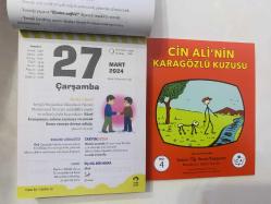 27 Mart 2024 hediyelik orijinal Fazilet Çocuk takvim yaprağı (Cin Ali kitabı hediyeli:)