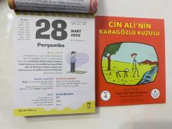 28 Mart 2024 hediyelik orijinal Fazilet Çocuk takvim yaprağı (Cin Ali kitabı hediyeli:)