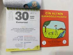 30 Mart 2024 hediyelik orijinal Fazilet Çocuk takvim yaprağı (Cin Ali kitabı hediyeli:)