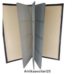 KARTVİZİTLİK 20 SAYFA 4 GÖZLÜ TOPLAM 80 ADET KAPASİTELİ KOLEKSİYONLUK SIFIR ÜRÜN