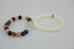 2 ADET %100 HAKİKİ DOĞALTAŞ BİLEKLİK DETAYLAR RESİMLERDE      (SON KALEM KOLİSİ ) 34