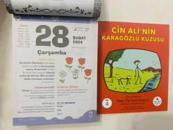 28 Şubat 2024 hediyelik orijinal Fazilet Çocuk takvim yaprağı (Cin Ali kitabı hediyeli:)