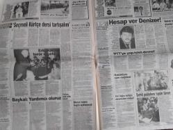 Sabah Magazin Gazetesi - 13 Temmuz 1993 - Zonguldak yardım paraları ne oldu? - Tansu Çiller, ''Seçmeli Kürtçe dersi tartışalım'' - Hülya Avşar - Bahadır Onur - Kenan Evren - Claudia Schiffer - Julio Bocco - Asım Can Gündüz - Şebnem Tunç - Polise kanlı tuzak - Mehmet Yılmaz - Zirvedeki hastaneler - Sven Harlen - Hızlı tramvay tam gaz - Keriman Ulusoy - Leyla Umar - Kazaklar geliyor! - Avrupa'da satan satana - Burakbey ve Çerkez Etem olayı çizgi romanı - Necmettin Erbakan - Şemsi Denizer - Mehmet Zıp - Hasan Cemal - Kartal'da heyecan - Derya hem sevinçli hem üzgün - Trabzonspor'da kritik son 3 gün - Osieck şoka girdi! - Fener nefes açtı - Mega Aygün! - Gütschow yandı! - Şu Galatasaray bir başka alem - Rafting Şampiyonası - İstanköy tam bir turizm cenneti - 10 aylık geline kanlı gözyaşı - Hasan Pehlivan - Bodrum'un karşı komşusu fotoğraf ve haberi - Tam Takım Gazete