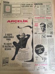 HÜRRİYET GAZETESİ 22 ARALIK 1965 YIL :18 SAYI :6340---Senato da Patrikhanenin Hudut Dışı Edilmesi İstendi --Demirel ,Kıbrıs ı bu hale biz getirmedik dedi ---Denktaş :Kıbrıs a müdahale  şarttır ---Kıbrıs konusunda liderler toplantısı teklif ediliyor --Kendisini iğfal eden bir figüranı elinde tabanca ile kuliste kovaladı ---DDY nın şimendiferci ablası yağlı tulumunu çıkarıp gelinlik giydi ---Turistler ,hatıra eşyaları satan esnaftan şikayetçi ---Striptiz yapmak için uzaya gitmek istiyor --Dolmabahçe ye atılan şişelerin yarattığı tehlike önlenemiyor --Fenerbahçeli idarecilerden başka herkes  suçlu ---Kulüplerin arzularına göre  hakem tayin edemeyiz ---Babuşlar İsrail e giderken Varol a valiz  taşımak düştü ---En iyi okullarda bedava lise  tahsili ancak Hürriyet  okuyucu kartı ile mümkün --4 Tabi Senatör Gürsel ile Görüştü --Adana da bugün miting  yapılacak --Kıbrıs ta şehitler anıldı --Köye gidecek lise mezunlarına 540 lira maaş verilecek --Brigitte Bardot Hollwood da ---