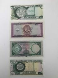 Afrika-Mozambik-50-100-500-1000 Escudos LOT ÇİL-