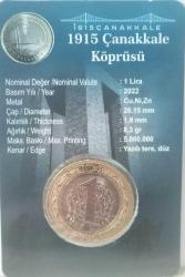 TÜRKİYE 2022   1 TL  BÜYÜK TAARRUZUN 100. YIL DÖNÜMÜ ÖZEL KAPAMA KİTİNDE