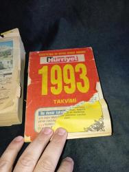 1982 1993 1994  Hürriyet yapraklı takvimler