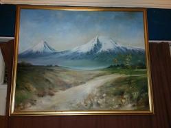 7615-MUHTEŞEM GÜZELLİKDE DUBAİLİ RESSAM 2000 İMZALI TUAL ÜZERİNE YAĞLI BOYA RESİM TABLO