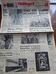 Milliyet Gazetesi - 9 Mart 1961 - Seçimle İlgili Tasarının Müzakeresi Başladı - Okullarda Tatillerin Azaltılması İçin Çalışılıyor - İstanbul Üniversitesi Rektörü Sıddık Sami Onar 147'ler İçin Konuştu - Okullarda Tatillerin Azaltılması İçin Çalışılıyor - Konya'da 11 Saat Süren Büyük Bir Yangın Oldu - Ragıp Gümüşpala'nın Beyanatı Bakanlıkça İnceleniyor - Dünyanın En Hızlı Adamı Pilot Binbaşı Bob White - Yassıada'da Bugün Tanıklar Dinlenecek -  Elizabeth Taylor İyileşiyor - Siyaset Dünyasında Yazan Sami Kohen - İstanbul Teknik Üniversite Ankara Radyosu Programı - Çetin Altan Köşe Yazısı - Nuh'un Ankara Makarnası - Alaska Röportaj Abdi İpekçi - Ramazan Köşesi - Abdülcanbaz'ın Maceraları Çizgi Roman Çizen Turhan Selçuk - Dünyanın En Meşhur Falcısı Madam Delyane Anlatıyor Yazı Dizisi - Cici Can Çizen Bedri - Sahne Aşkları Çizen Leonard Starr - Boncuk Walt Disney - Demir Yumruk Çizen John C. Murphy - Johnny Hazard Çizen Frank Robbins - Cisco Kid Çizen - Feriköy Galatasaray Maçı