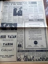 Milliyet Gazetesi - 25 Şubat 1961 - Cezalı Vergiler Taksite Bağlanıyor - Yedek Öğretmenler Tazminat Alacaklar - İnkılap Aleyhtarı 7 Kişi Yakalandı - Rus Notasına Cevap Verdik - İçişleri Bakanı Nasır Zeytinoğlu İdarecilerle İki Toplantı Yaptı - Kıbrıs Türklerine İnşaat Malzemesi Gönderiliyor - Çetin Altan Köşe Yazısı - Bulmaca - Adliye Sarayında Zorlukları Halleden Bir Büro Kuruldu - Abdülcanbaz'ın Maceraları Çizgi Roman Çizen Turhan Selçuk - Bir Rüzgar Esti Yazan Daniel Gray Yazı Dizisi - Allahlık Ali Bey Çizen Swan - Cisco Kid Çizen Jose Salinas Rod Reed-- Boncuk Walt Disney - Sahne Aşkları Çizen Leonard Starr - Demokrat İzmir Davasına Sekiz Sanık Daha Katıldı - Radyolin Diş Macunu - İki Dev Atlet Brumel Mi Thomas Mı - Yalçın Granit Basketbol Milli Takım Antrenörü oldu - Metin Oktay Formam İçin Oynayacağım Dedi - Tokyo Güreş Şampiyonası Hazırlığı Mart'ta Başlıyor - Milli Ligin Ağırlık Merkezi İzmir'de - Merhum Dünya Şampiyonu Yaşar Doğu'nun Ailesi İçin 15.159 Lira Toplandı