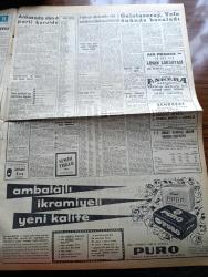Milliyet Gazetesi - 12 Şubat 1961 - Ankara'da Dün 6 Parti Kuruldu - Kurulan Partiler Memleketçi Parti Cumhuriyetçi Mesleki Islahat Partisi Çalışma Partisi Mutedil Liberal Parti Adalet Partisi Türk İşçi Ve Çiftçi Partisi - Ekrem Alican Ve Arkadaşlarının Partisi Dün de Kurulamadı - Bütçe Gerekçesi Dün Temsilcilere Dağıtıldı - Topkapı Davasında Dün 5 Sanığın Daha Müdafaası Bitirildi - Milliyet Ekibi Cehennem Gemisi Zaroniç'e Çıktı - Assubaylara Da Zam Kabul Edildi - Maden Okulu Teknik Okula Bağlanıyor - Bugünkü Burç Falınız - Çetin Altan Köşe Yazısı - Abdülcanbaz'ın Maceraları Çizgi Roman Çizen Turhan Selçuk - Halit Kıvanç Köşe Yazısı - Rus Casusları Arasında 3 Yıl Yazı Dizisi - Johnny Hazard Çizen Frank Robbins - Allahlık Ali Bey Çizen Swan - Galatasaray Vefa Önünde Bocaladı - Fenerbahçe'yi Haflar Galip Getirdi - Galatasaray Voleybolda Şampiyon - Ali Yücel Tuşla Şampiyon - Mahallî Ligde Beyoğluspor İle Anadolu Berabere