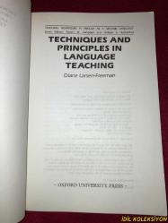 TECHNIQUES AND PRINCIPLES IN LANGUAGE TEACHING / DIANE LARSEN-FREEMAN / OXFORD UNİVERSİTY PRESS / İNGİLİZCE KİTAP (DİL ÖĞRETİMİNDE TEKNİKLER VE İLKELER)