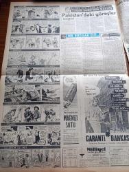 Milliyet Gazetesi - 1 Şubat 1961 - Kurucu Mecliste Bütçe Müzakeresi Başlıyor - Celal Bayar Hastalandı - Cemal Gürsel Ragıp Gümüşpala İle 50 Dakika Konuştu - Bir Maymun Fezada 15 Dakika Konuştu - Santa Maria Yolcularını Çıkarıyor - Ahmet Emin Yalman Vatan Gazetesinden Ayrıldı - İsrail'de 13 Yıl Başbakanlık Yapan Ben Gurion İstifa Etti - Devrim Aleyhtarı 32'lerden Biri Daha Dün İtirafta Bulundu - Zeki Müren Yeni Maksim Salonlarında - Çetin Altan Köşe Yazısı - Abdülcanbaz'ın Maceraları Çizgi Roman Çizen Turhan Selçuk - Ayın Adamı John Fitzgerald Kennedy - Cici Can Çizen Bedri - Sahne Aşkları Çizen Leonard Starr - Maruf Bey Çizen Martin - Boncuk Walt Disney - Cisko Kid Çizen Jose Salinas Rod Reed-  Ölüme Tuş Olan Şampiyon Yaşar Doğunun Hayatı Yazan Bedirhan Çınar Yazı Dizisi - Dario Moreno -  Reisicumhur Kupası Milli Ligle Beraber Başlayacak - Fenerbahçe'de Fikret Kırcan İşbaşında - A Milli Takım Antrenörlüğü İçin 3 Yeni İsim - Kulüpler Spor Toto İçin Teşkilat Kuruyor - Necmi Tanyolaç