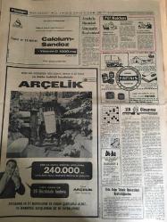 HÜRRİYET GAZETESİ 5 ŞUBAT 1967 YIL :19 SAYI :6743---İnönü 8 leri suçladı --İşkence yapan karı -koca ayrı hücrelere kondu ---Feyzioğlu İnönü ye bir kanadın taraftarı  olmayın dedi ---Nahide nin ailesi perişan durumda : Nahide nin  yetiştirme yurdundaki arkadaşları da üzüntü içinde --Kayıp 100 köylüden hiç bir  haber alınamadı --Çantasını  kapıp kaçtığı hanım meğer savcıymış ---Gözleri yaşlı baba ,kızını geri getirmek için  teşebbüse  geçti --Denizli yolunda ki trafik kazasında  3 ölü ,6 yaralı var ---Parklar ve tarihi eserler fenerlerle ışıklandırılacak ---Amerika da Mürettebatlı Uzay Uçuşları Bir Yıl Ertelendi --Bitlis in  kayaklı postacıları --Fenerbahçe -Göztepe --G.Birliği :1 Demirspor :1 --Vefa gol yağdırdı :5-0--Ank.Gücü :2 H.Tepe :1---Karşıyaka :1 Feriköy :0--Beşiktaş -Altınordu --PTT -Galatasaray --