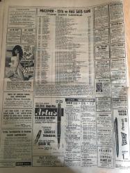 HÜRRİYET GAZETESİ 5 ŞUBAT 1967 YIL :19 SAYI :6743---İnönü 8 leri suçladı --İşkence yapan karı -koca ayrı hücrelere kondu ---Feyzioğlu İnönü ye bir kanadın taraftarı  olmayın dedi ---Nahide nin ailesi perişan durumda : Nahide nin  yetiştirme yurdundaki arkadaşları da üzüntü içinde --Kayıp 100 köylüden hiç bir  haber alınamadı --Çantasını  kapıp kaçtığı hanım meğer savcıymış ---Gözleri yaşlı baba ,kızını geri getirmek için  teşebbüse  geçti --Denizli yolunda ki trafik kazasında  3 ölü ,6 yaralı var ---Parklar ve tarihi eserler fenerlerle ışıklandırılacak ---Amerika da Mürettebatlı Uzay Uçuşları Bir Yıl Ertelendi --Bitlis in  kayaklı postacıları --Fenerbahçe -Göztepe --G.Birliği :1 Demirspor :1 --Vefa gol yağdırdı :5-0--Ank.Gücü :2 H.Tepe :1---Karşıyaka :1 Feriköy :0--Beşiktaş -Altınordu --PTT -Galatasaray --