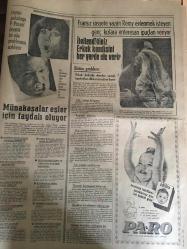 HÜRRİYET GAZETESİ 5 ŞUBAT 1967 YIL :19 SAYI :6743---İnönü 8 leri suçladı --İşkence yapan karı -koca ayrı hücrelere kondu ---Feyzioğlu İnönü ye bir kanadın taraftarı  olmayın dedi ---Nahide nin ailesi perişan durumda : Nahide nin  yetiştirme yurdundaki arkadaşları da üzüntü içinde --Kayıp 100 köylüden hiç bir  haber alınamadı --Çantasını  kapıp kaçtığı hanım meğer savcıymış ---Gözleri yaşlı baba ,kızını geri getirmek için  teşebbüse  geçti --Denizli yolunda ki trafik kazasında  3 ölü ,6 yaralı var ---Parklar ve tarihi eserler fenerlerle ışıklandırılacak ---Amerika da Mürettebatlı Uzay Uçuşları Bir Yıl Ertelendi --Bitlis in  kayaklı postacıları --Fenerbahçe -Göztepe --G.Birliği :1 Demirspor :1 --Vefa gol yağdırdı :5-0--Ank.Gücü :2 H.Tepe :1---Karşıyaka :1 Feriköy :0--Beşiktaş -Altınordu --PTT -Galatasaray --