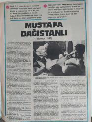 Milliyet Magazin Gazetesi - Mustafa Dağıstanlı Posteri - 26x38cm boyutundadır - Güreştiği 10 yıl içinde üç kez dünya, iki kez olimpiyat şampiyonluğu kazanan serbest güreşin ustalarından biri   - Gazete tam değildir sadece poster kısmıdır - Tek yaprak arkalı önlüdür