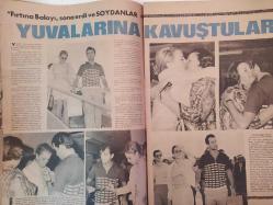 Pazar Haftalık Aktüalite Sinema Tiyatro Müzik ve Magazin Dergisi - 26 Temmuz 1968 - Sayı:618 - Selma Güneri - Yusuf Sezgin söylentileri yalanladı: - ''Fırtına dindi ve artık mutluyuz'' - ''Fırtına Balayı'' sona erdi ve Soydan'lar yuvalarına kavuştular - Hülya Selim - Melek Koçyiğit - Oya Peri geçte olsa kararını verdi: ''Sinemada istediğim noktaya ergeç varacağım'' - Birbiri ardına film çeviren Esen Püsküllü durmadan şişmanlıyor - Salih Güney - Zeynep Tedü - Bir zamanların ''Hızlı'' çapkını Salih Güney evlendikten sonra iyice uslandı - PURO Sabun Reklamı - Leyla Sayar'dan sonra Tülin Elgin'de dansöz oldu - Bebek davası Tamer Yiğit'i çok üzüyor - Figen Say - Pervin Par - Kartal Tibet - Sevda Nur'un ayakları kırıldı - Vahi Öz fotoğraf ve haberi - Tam Takım Dergi
