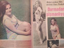 Pazar Haftalık Aktüalite Sinema Tiyatro Müzik ve Magazin Dergisi - 26 Temmuz 1968 - Sayı:618 - Selma Güneri - Yusuf Sezgin söylentileri yalanladı: - ''Fırtına dindi ve artık mutluyuz'' - ''Fırtına Balayı'' sona erdi ve Soydan'lar yuvalarına kavuştular - Hülya Selim - Melek Koçyiğit - Oya Peri geçte olsa kararını verdi: ''Sinemada istediğim noktaya ergeç varacağım'' - Birbiri ardına film çeviren Esen Püsküllü durmadan şişmanlıyor - Salih Güney - Zeynep Tedü - Bir zamanların ''Hızlı'' çapkını Salih Güney evlendikten sonra iyice uslandı - PURO Sabun Reklamı - Leyla Sayar'dan sonra Tülin Elgin'de dansöz oldu - Bebek davası Tamer Yiğit'i çok üzüyor - Figen Say - Pervin Par - Kartal Tibet - Sevda Nur'un ayakları kırıldı - Vahi Öz fotoğraf ve haberi - Tam Takım Dergi