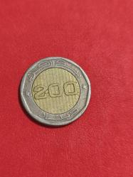 Cezayir 200 dinar Hatıra Para iyi kondüsyonda orjinaldir